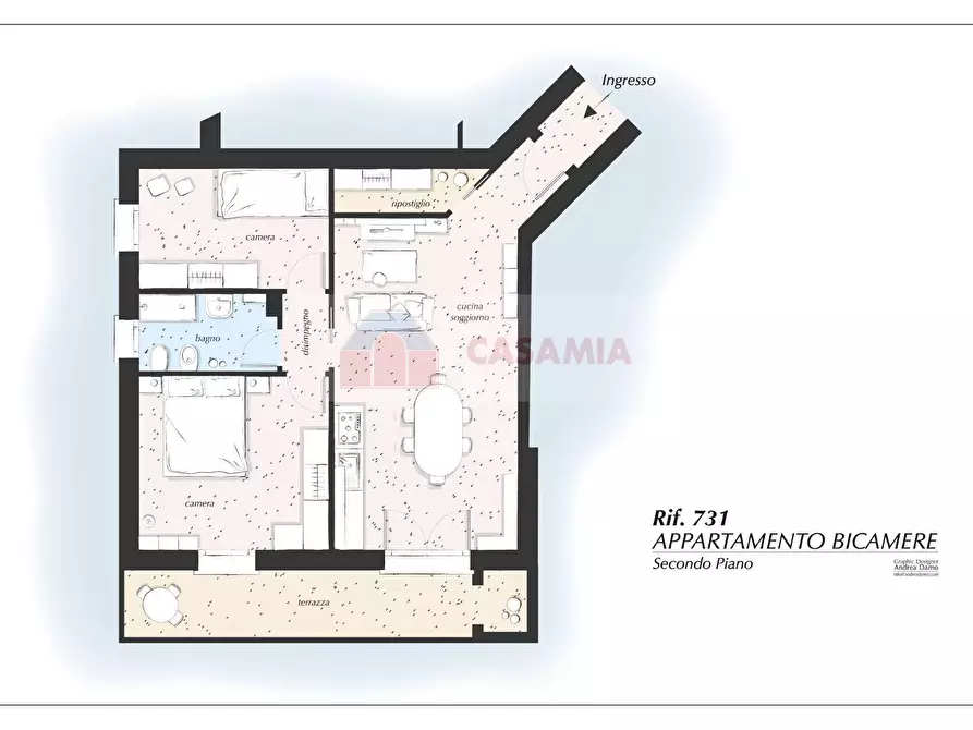 Immagine 1 di Appartamento in vendita  a Vazzola