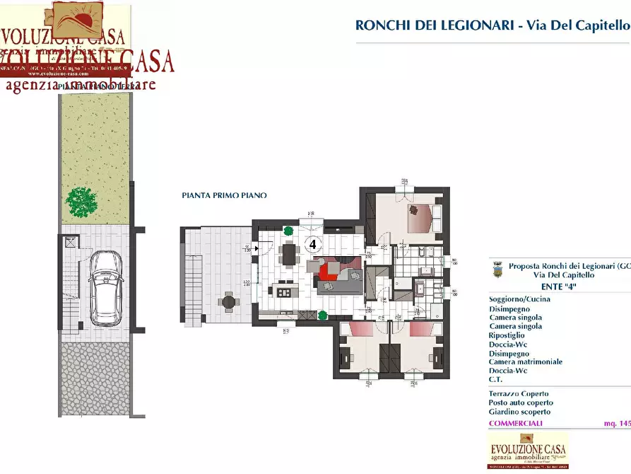 Immagine 1 di Appartamento in vendita  in via capitello a Ronchi Dei Legionari