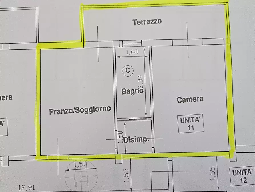Immagine 1 di Appartamento in affitto  in via monnet a Prato