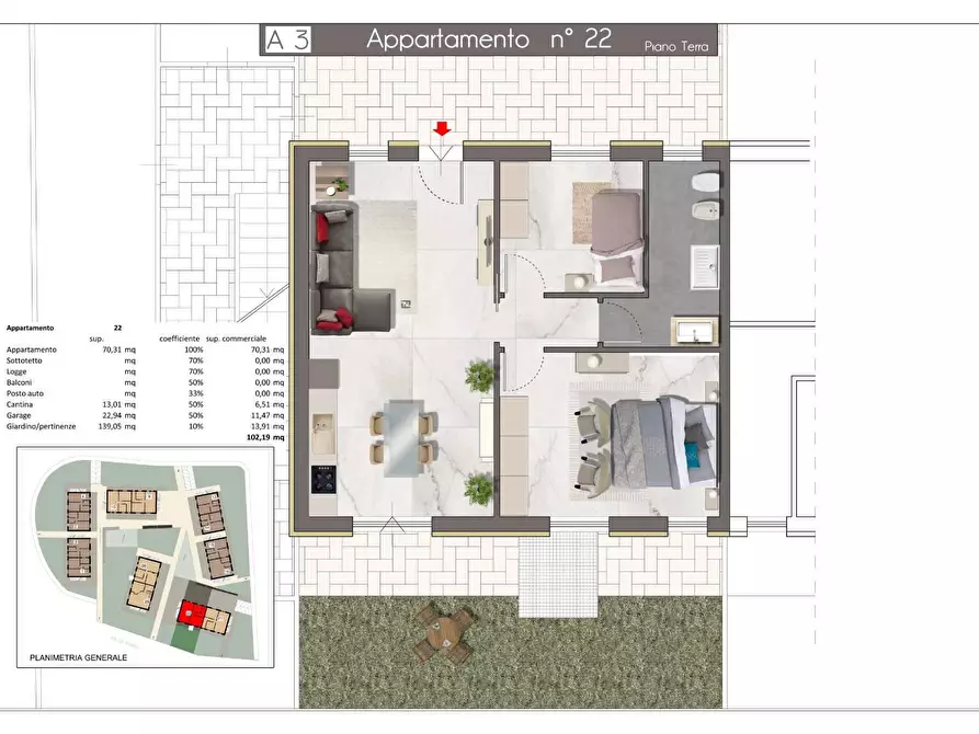 Immagine 1 di Appartamento in vendita  in Indipendenza 687-613 a Montescudo-Monte Colombo