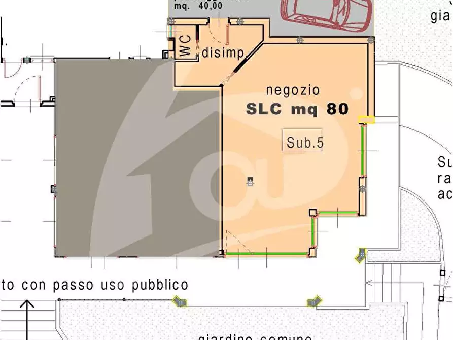 Immagine 1 di Negozio in vendita  in Piazza Vittorio Veneto a Laveno-Mombello