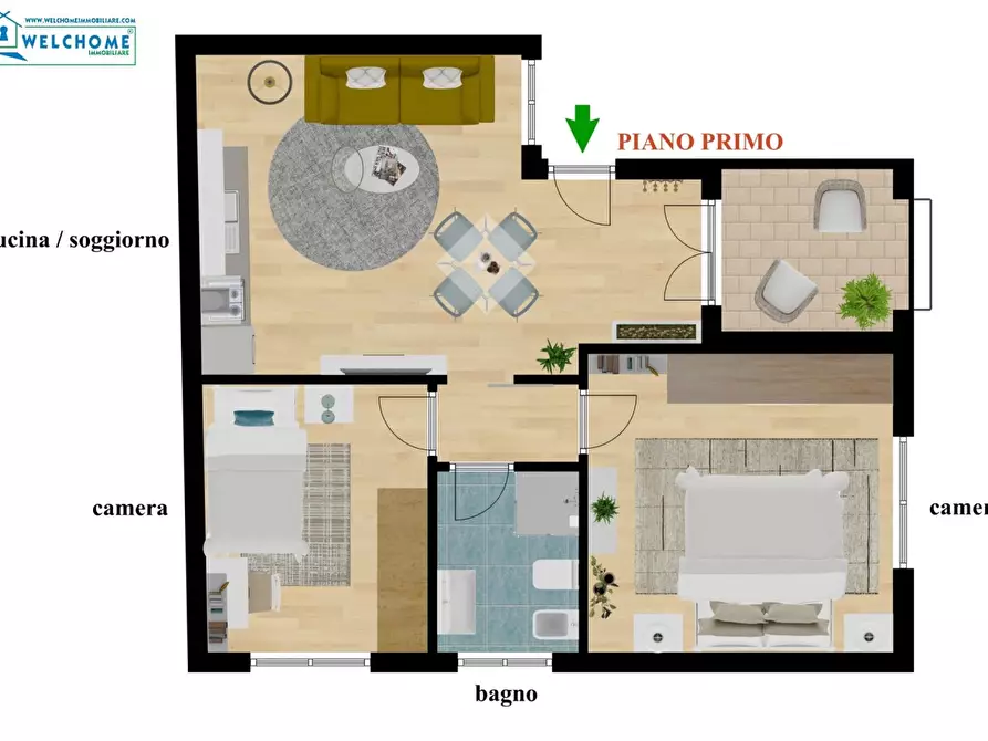 Immagine 1 di Appartamento in vendita  in Piazza IV Novembre a Quartu Sant'elena