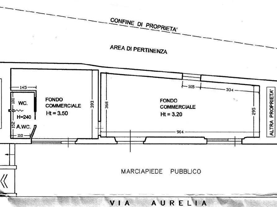 Immagine 1 di Negozio in vendita  in via Aurelia a Rosignano Marittimo