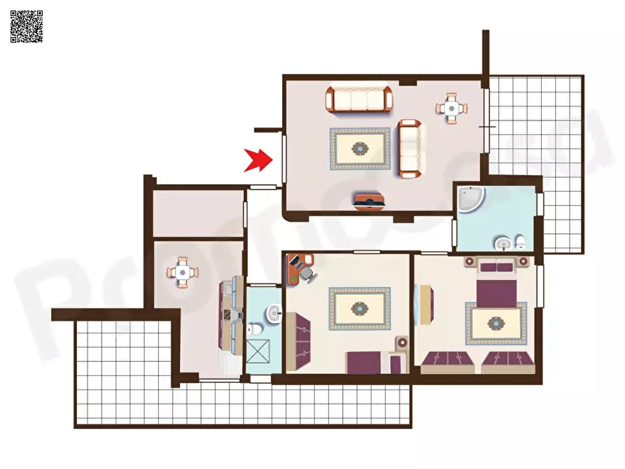 Immagine 1 di Appartamento in vendita  a Sorrento