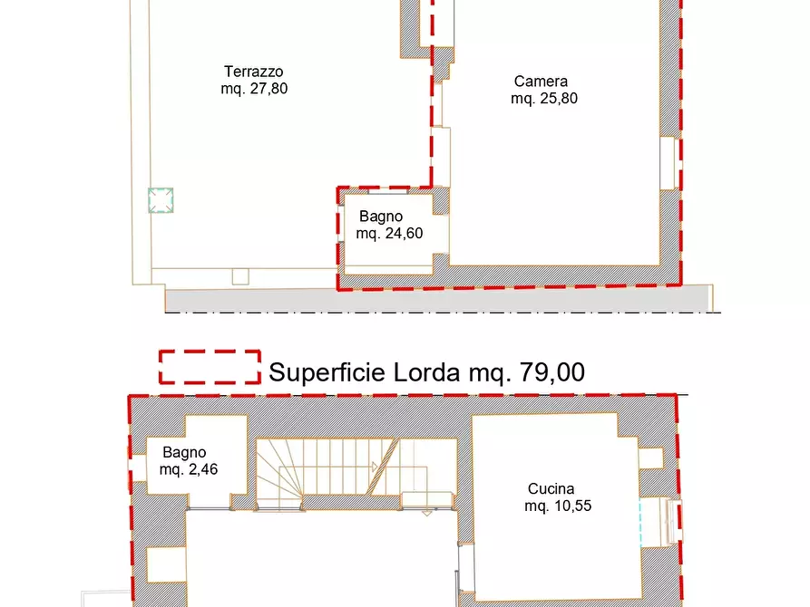 Immagine 21 di Porzione di casa in vendita  in Via Montemilone 16 a Casamassima