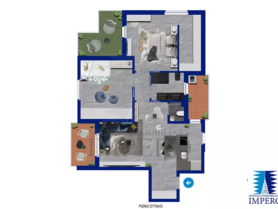 Immagine 27 di Trilocale in vendita  in Via San Secondo 15 a Ventimiglia