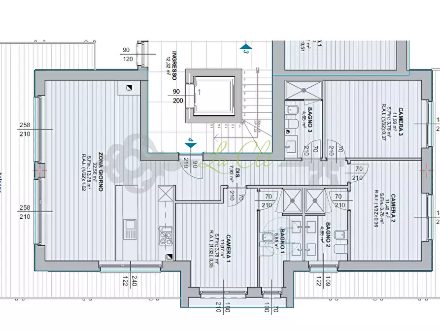 Immagine 2 di Quadrilocale in vendita  a Courmayeur