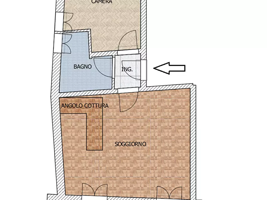 Immagine 15 di Bilocale in vendita  in Corso Adriano a Modena