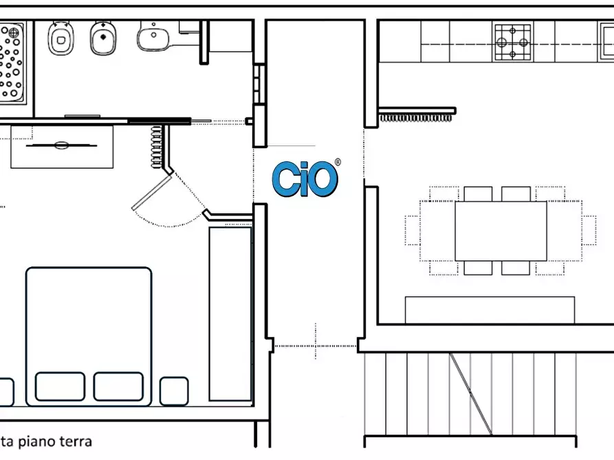 Immagine 5 di Bilocale in vendita  a Bologna