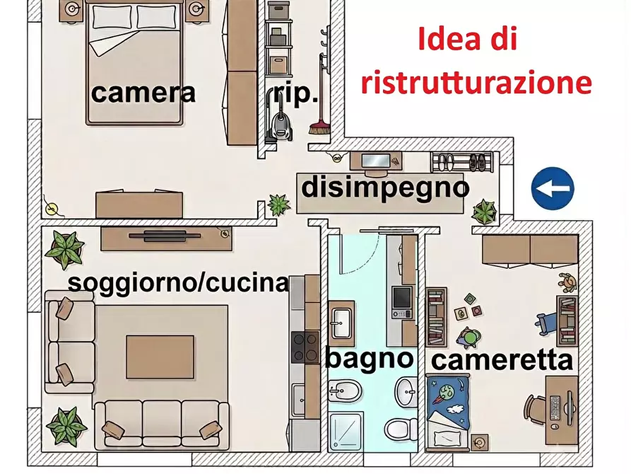 Immagine 22 di Bilocale in vendita  in Via Milano a Rho