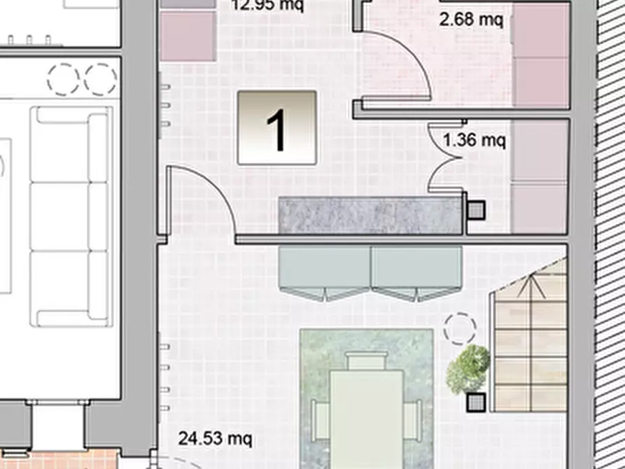 Immagine 18 di Villetta a schiera in vendita  a Poggio Torriana