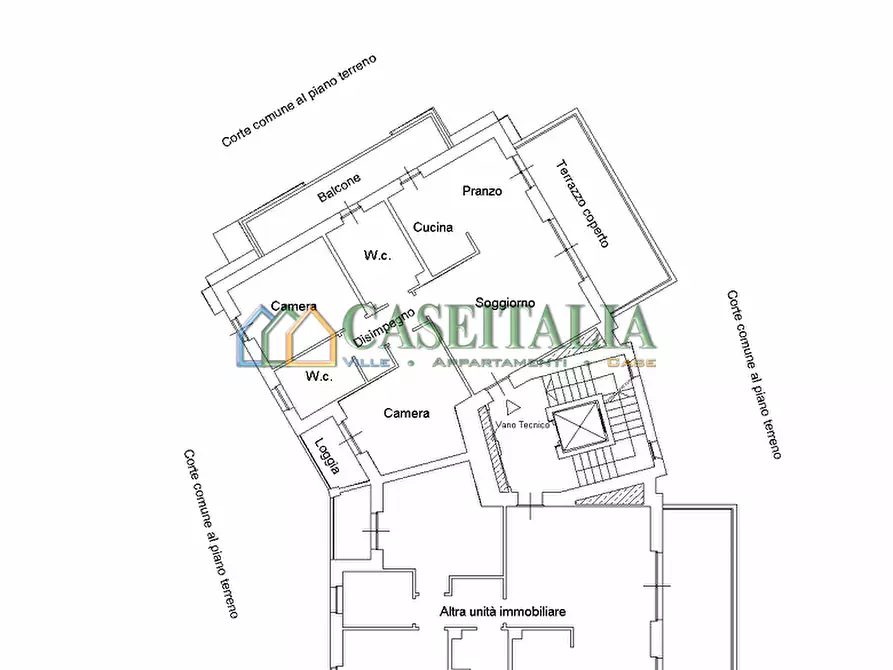 Immagine 28 di Quadrilocale in vendita  a Rivoli