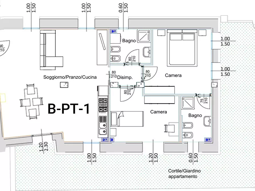 Immagine 2 di Trilocale in vendita  in via mazzini 10 a Langhirano