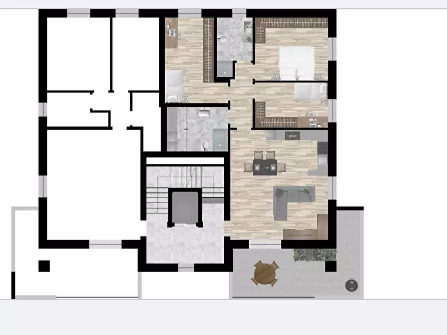 Immagine 2 di Quadrilocale in vendita  in Via Socrate a Nonantola