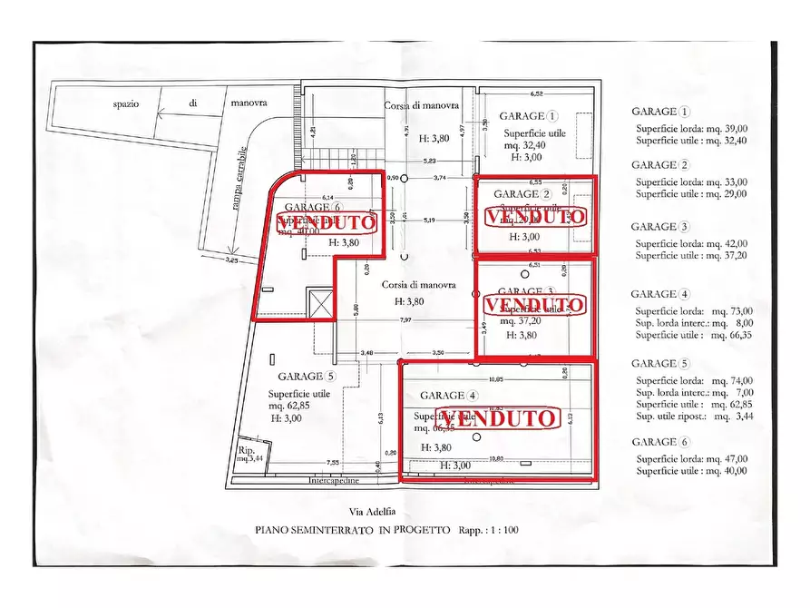 Immagine 9 di Garage in vendita  in Via Adelfia 6 a Casamassima