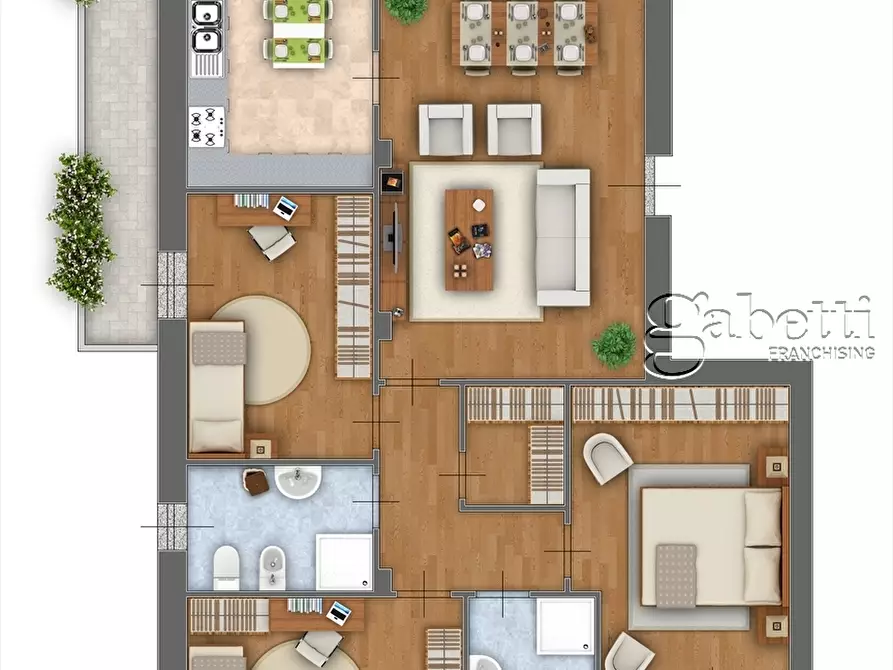 Immagine 17 di Quadrilocale in vendita  in Via Antonio Vivaldi a Dairago