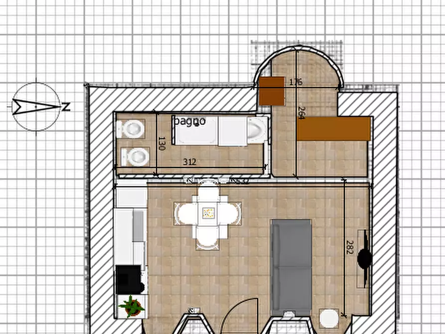 Immagine 16 di Casa semindipendente in vendita  a Arcola