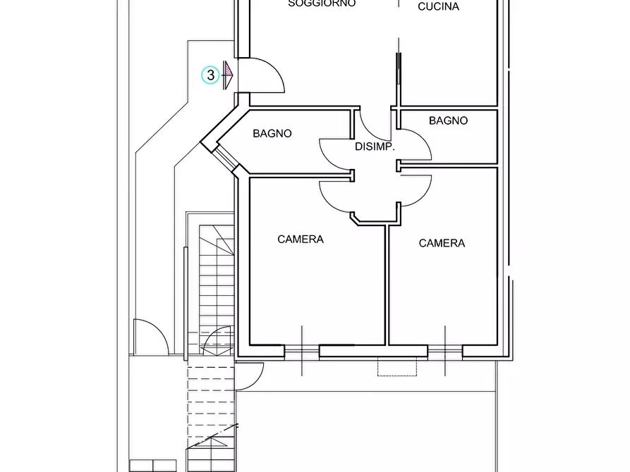 Immagine 23 di Trilocale in vendita  in Via XXIV Maggio 140 a Novafeltria