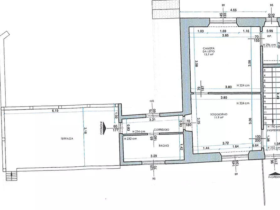 Immagine 39 di Casa semindipendente in vendita  in Viale Vittorio Alfieri 26 a Sarzana
