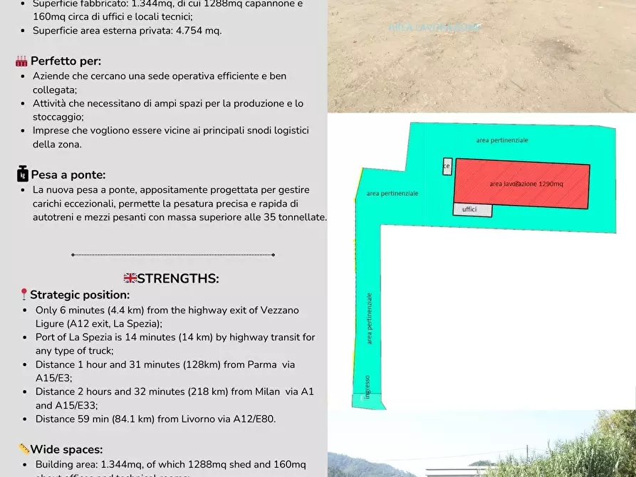 Immagine 17 di Capannone industriale in vendita  a La Spezia