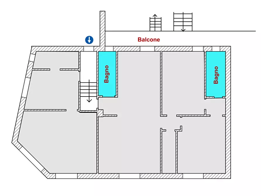 Immagine 34 di Pentalocale in vendita  in Via Cornaggia 20 a Rho