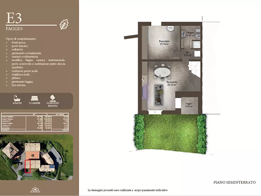 Immagine 4 di Terratetto in vendita  in Via Aia Marcucci 11 a Pennabilli