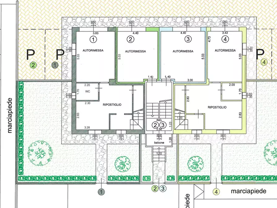 Immagine 5 di Trilocale in vendita  a San Mauro Pascoli