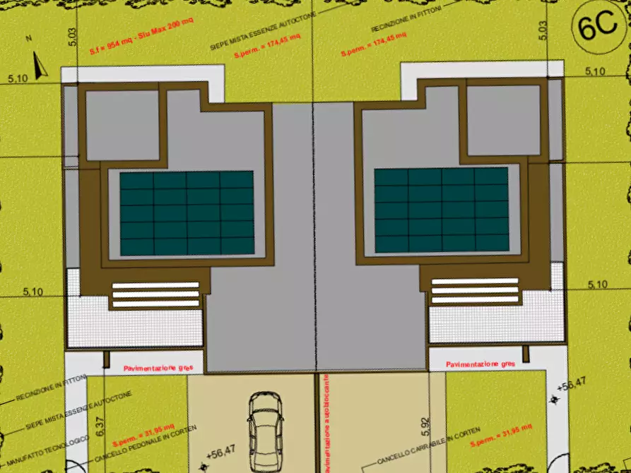 Immagine 3 di Casa bifamiliare in vendita  in Via Salvador Dalì 15 a Parma
