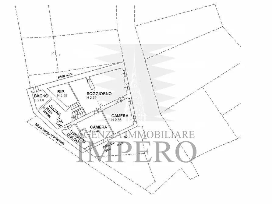 Immagine 16 di Quadrilocale in vendita  in Salita alle Mura 17 a Ventimiglia