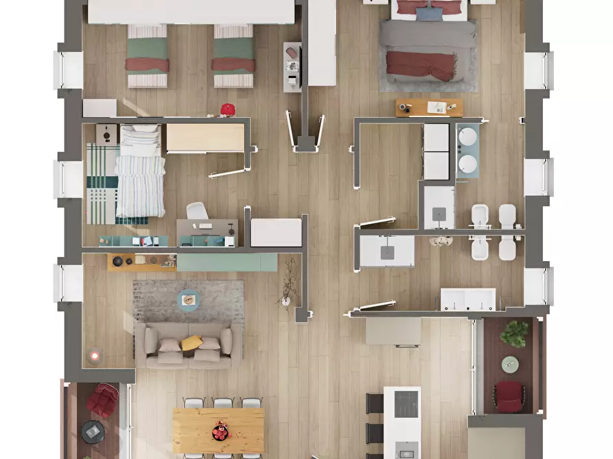 Immagine 9 di Quadrilocale in vendita  in Via Montello, trav. Interna a Brescia