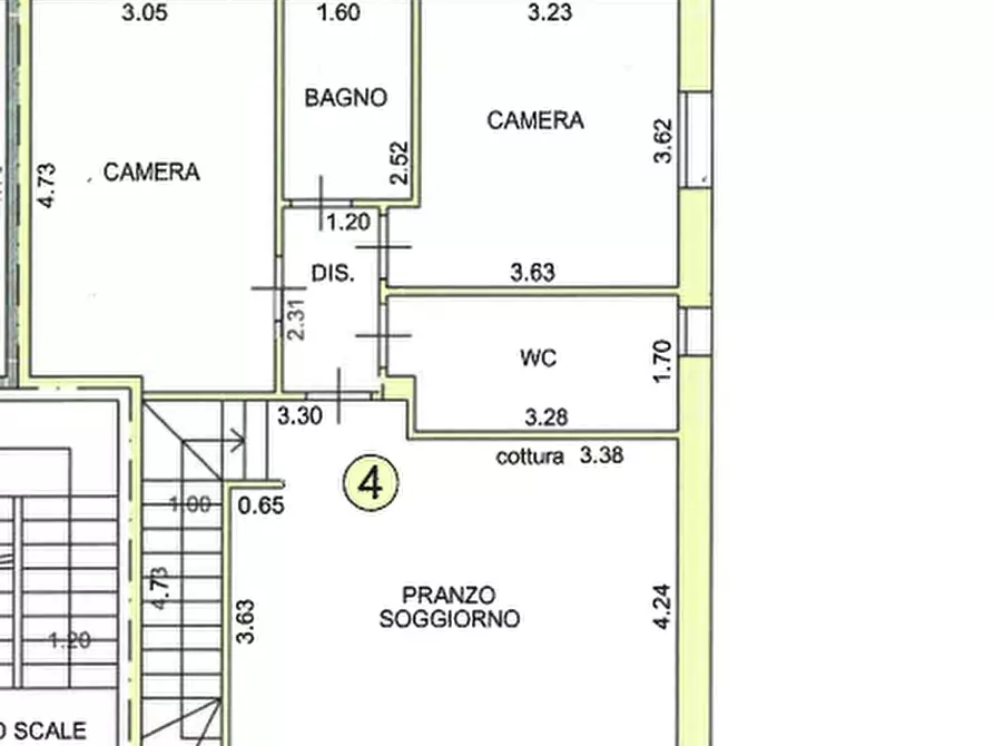 Immagine 2 di Trilocale in vendita  a San Mauro Pascoli