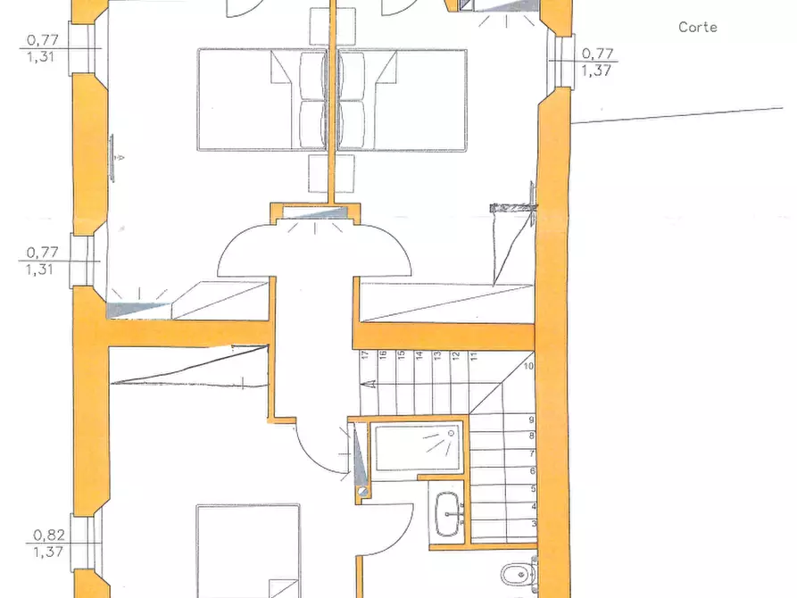 Immagine 36 di Villetta a schiera in vendita  in Via Bellaere 24 a Santarcangelo Di Romagna