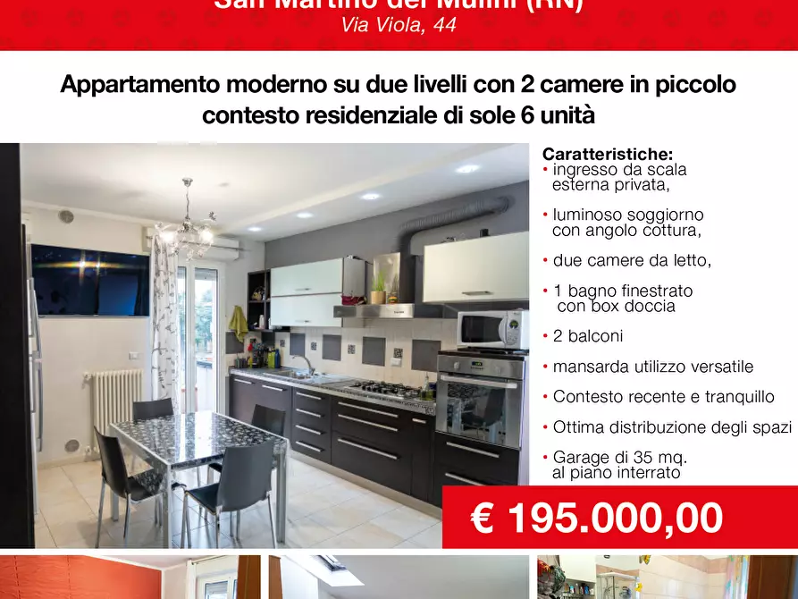 Immagine 1 di Trilocale in vendita  in Via Viola 44 a Santarcangelo Di Romagna
