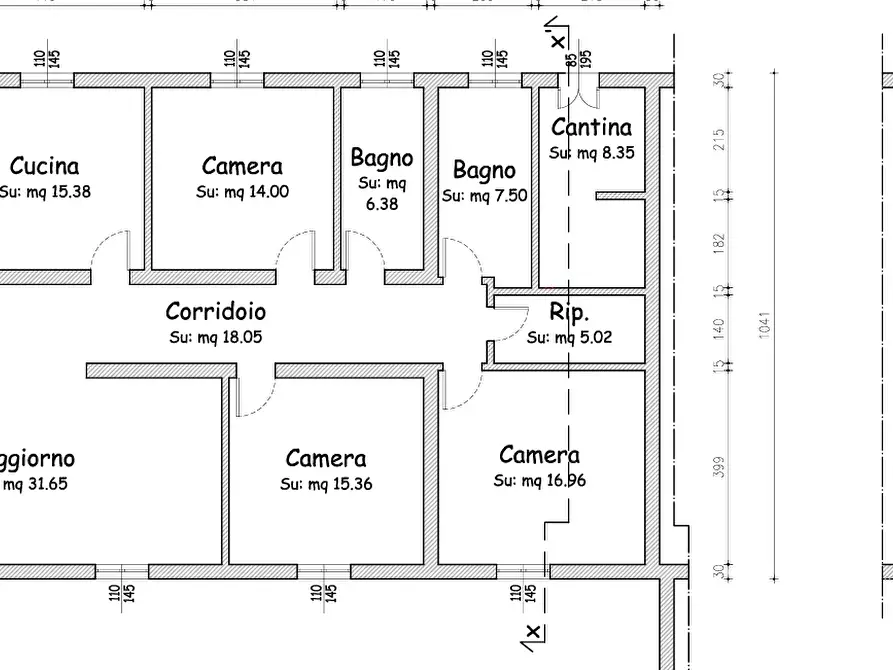 Immagine 3 di Terratetto in vendita  in Via Enrico Forlanini 30 a Parma