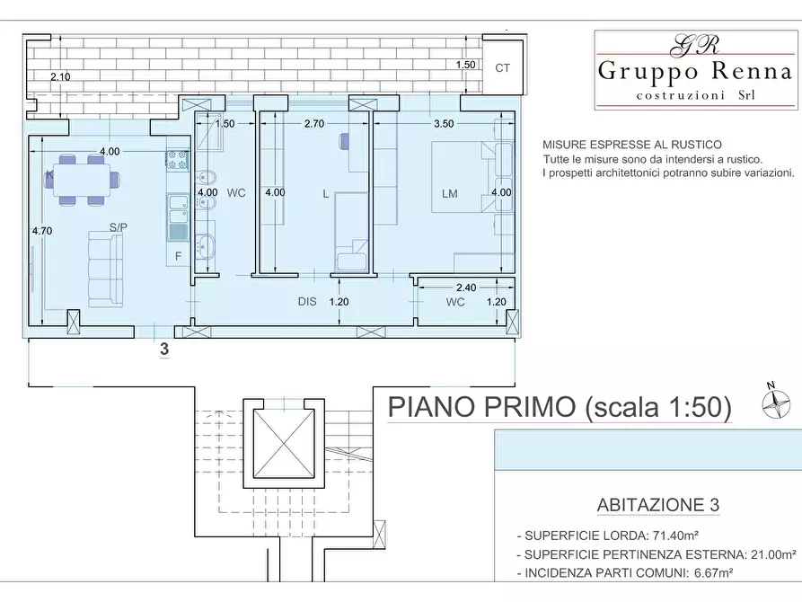 Immagine 8 di Trilocale in vendita  in contrada  verdazzo a Locorotondo
