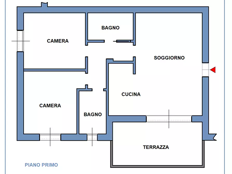 Immagine 10 di Trilocale in vendita  in CASTEL MELLA - ZONA PARCO GIOVANNI PAOLO II a Castel Mella