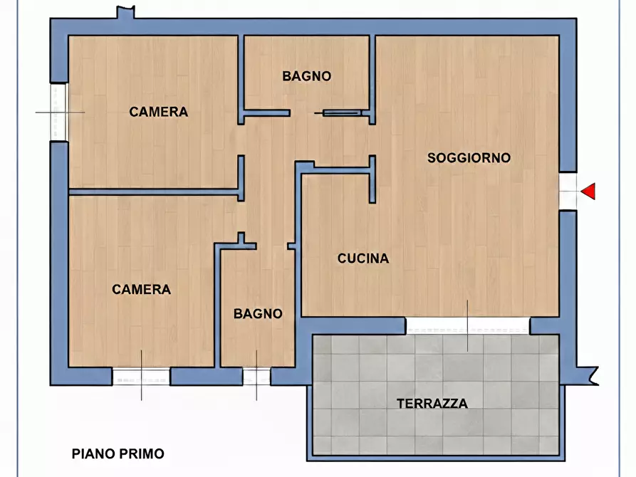 Immagine 9 di Trilocale in vendita  in CASTEL MELLA - ZONA PARCO GIOVANNI PAOLO II a Castel Mella