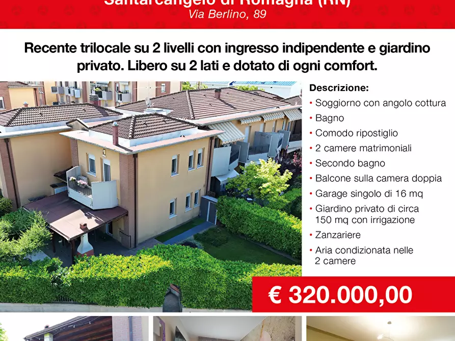 Immagine 1 di Trilocale in vendita  in Via Berlino 89 a Santarcangelo Di Romagna