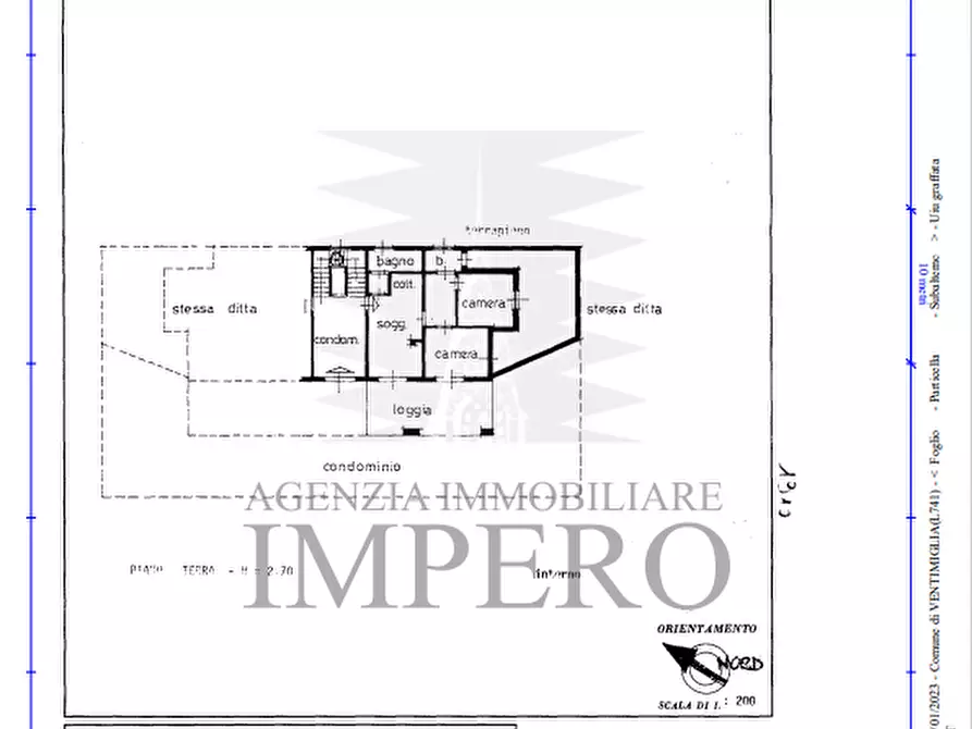 Immagine 11 di Quadrilocale in vendita  in Via G. Calsamiglia 1 a Ventimiglia