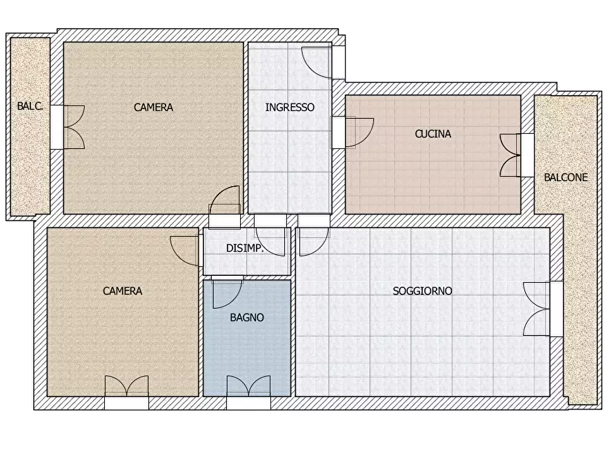 Immagine 3 di Trilocale in vendita  in via Zanichelli 3 a Modena
