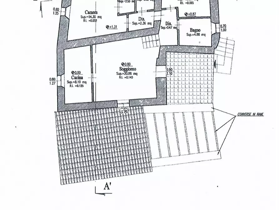 Immagine 20 di Trilocale in vendita  in Località Boscara a Maiolo