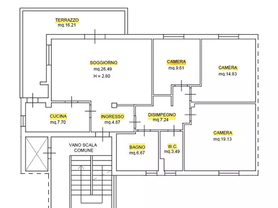 Immagine 2 di Pentalocale in vendita  in Via Giacomo Matteotti 405 a Lucca