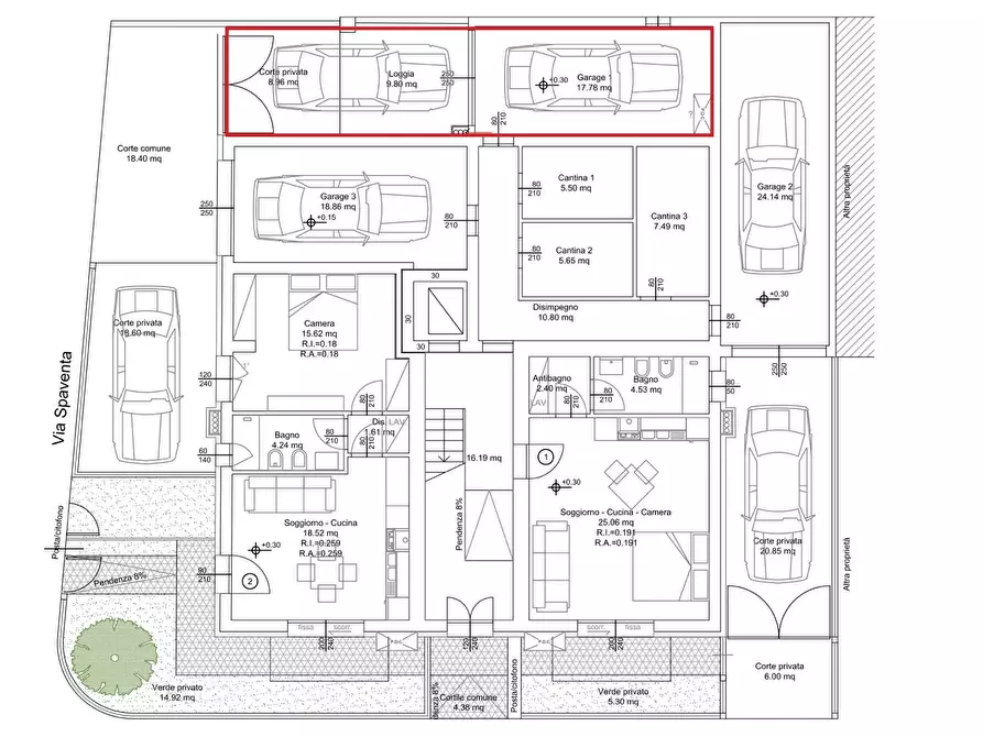 Immagine 17 di Quadrilocale in vendita  in Via Niccolò Tommaseo 100 a Rimini