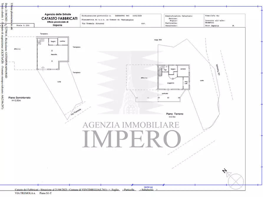 Immagine 25 di Porzione di casa in vendita  in Via Tremola 11 a Ventimiglia