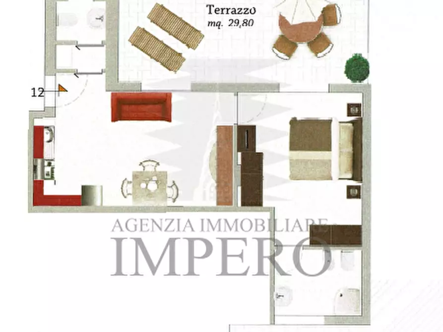 Immagine 2 di Bilocale in vendita  in Passaggio Trento Trieste 39 a Ventimiglia