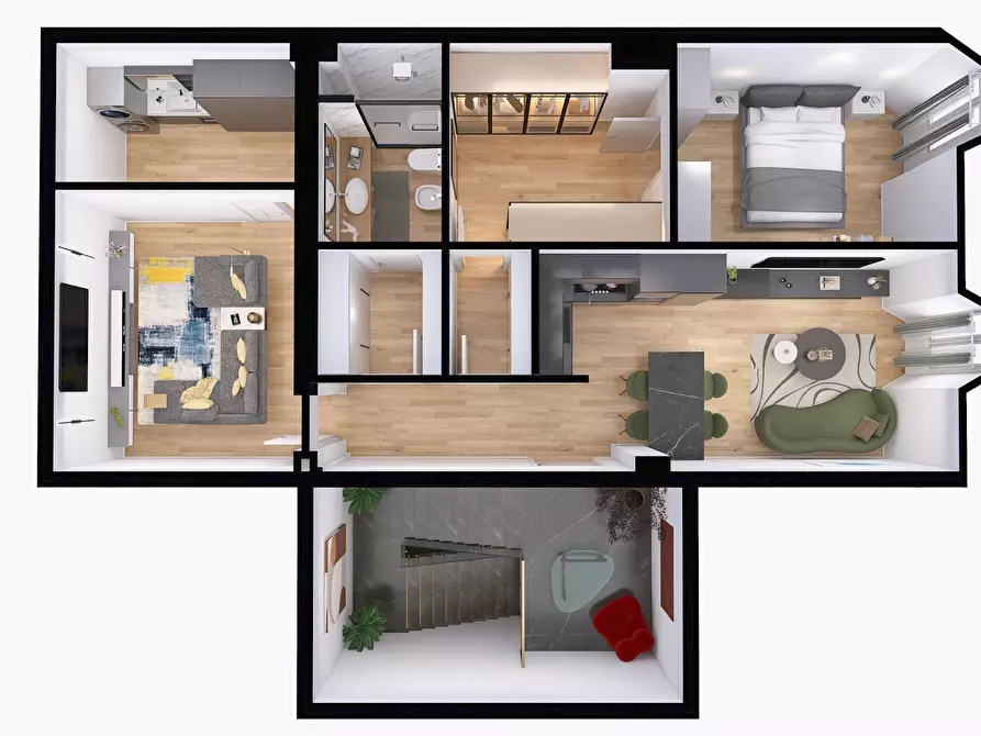 Immagine 2 di Bilocale in vendita  in castelmaraldo 17 a Modena