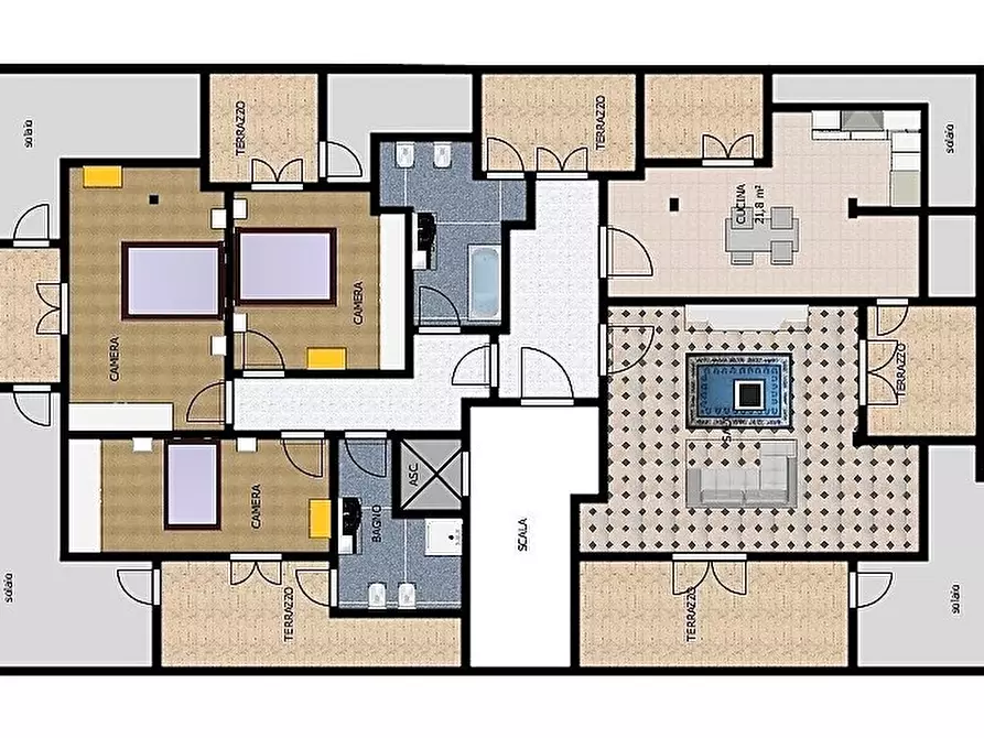 Immagine 37 di Attico in vendita  in Via Frosinone 9 a Modena