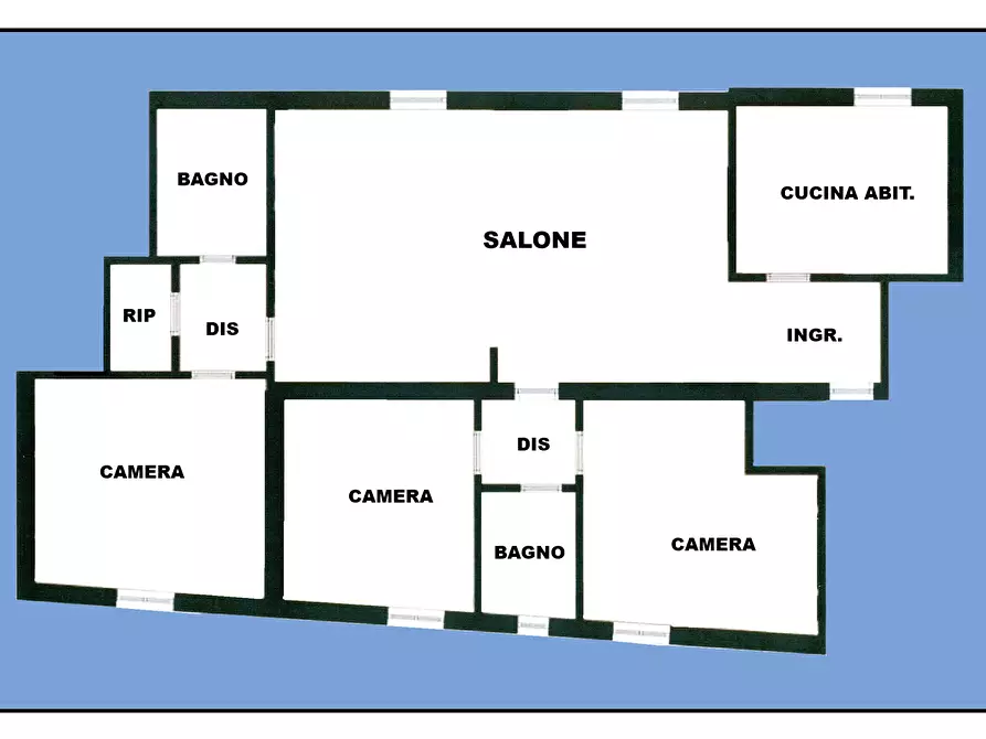 Immagine 13 di Quadrilocale in vendita  a Brescia