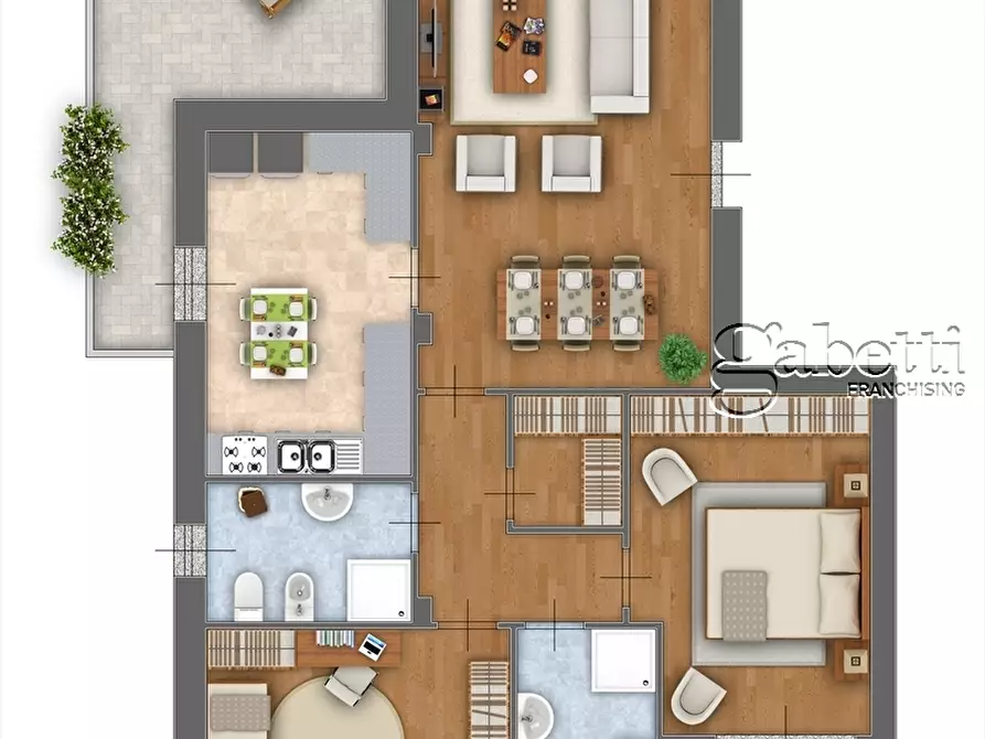 Immagine 9 di Quadrilocale in vendita  in Via Antonio Vivaldi a Dairago