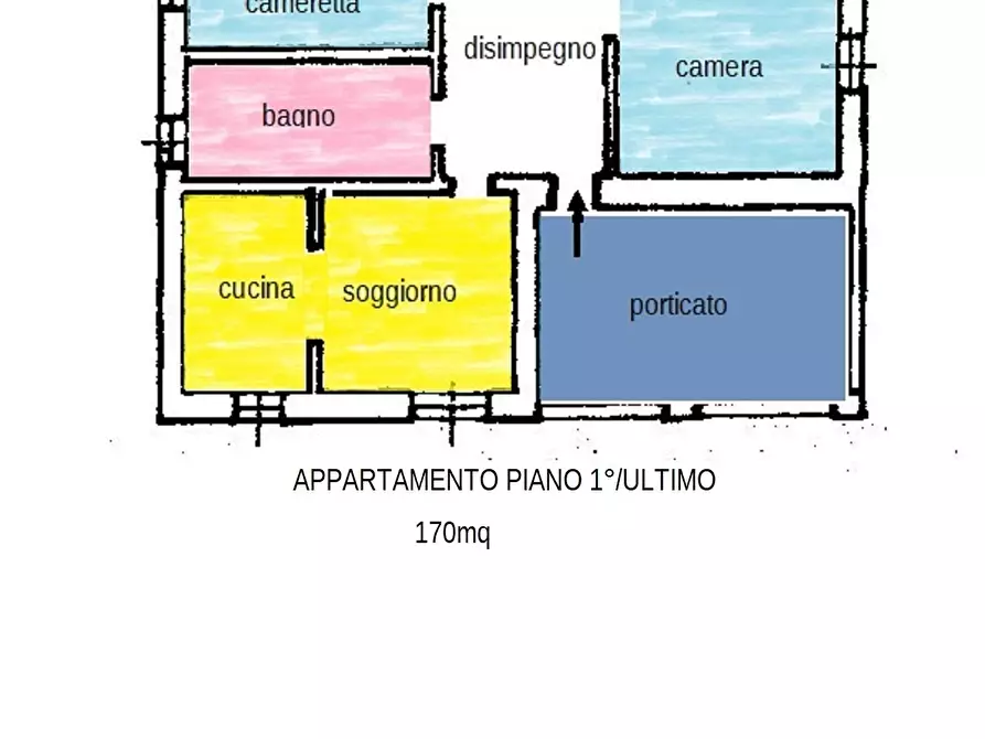 Immagine 1 di Casa semindipendente in vendita  a Arcola